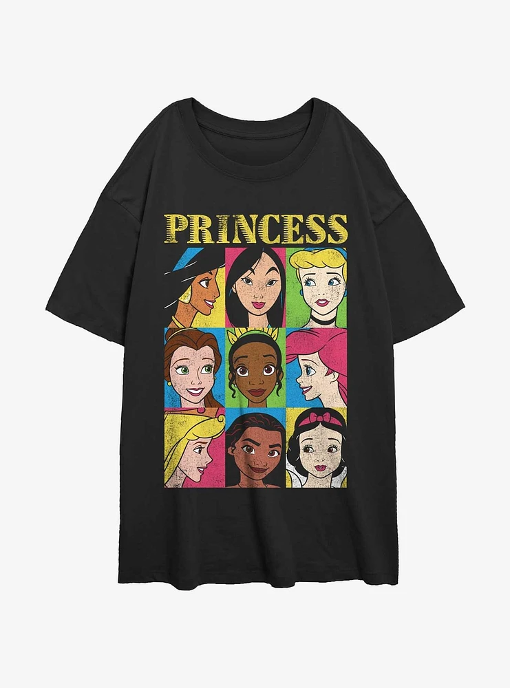 Disney Princesses Princess Bunch Girls Oversized T-Shirt