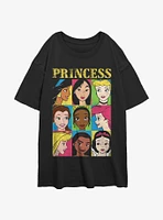 Disney Princesses Princess Bunch Girls Oversized T-Shirt
