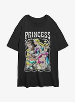 Disney Princesses Retro Princess Girls Oversized T-Shirt