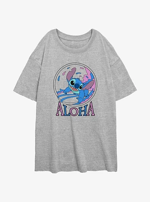 Disney Lilo & Stitch Aloha Surf Girls Oversized T-Shirt