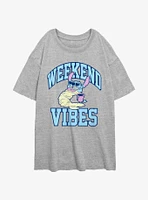 Disney Lilo & Stitch Weekend Vibes Girls Oversized T-Shirt