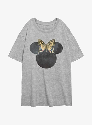 Disney Minnie Mouse Butterfly Bow Girls Oversized T-Shirt