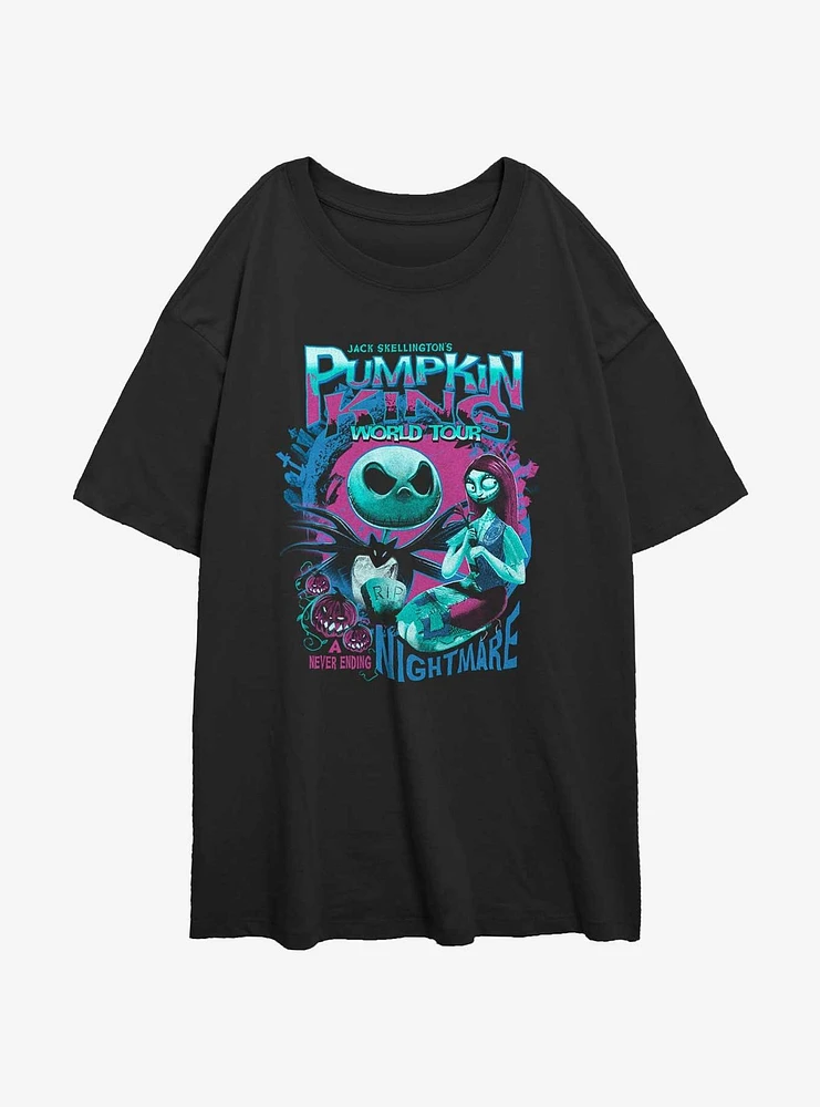 Disney The Nightmare Before Christmas Tour Girls Oversized T-Shirt