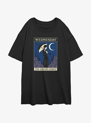 Wednesday Nightshade Tarot Girls Oversized T-Shirt