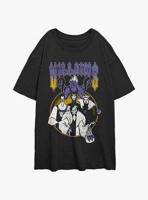 Disney Villains Metal Girls Oversized T-Shirt