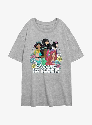 Disney Princesses Dreams Bloom Girls Oversized T-Shirt