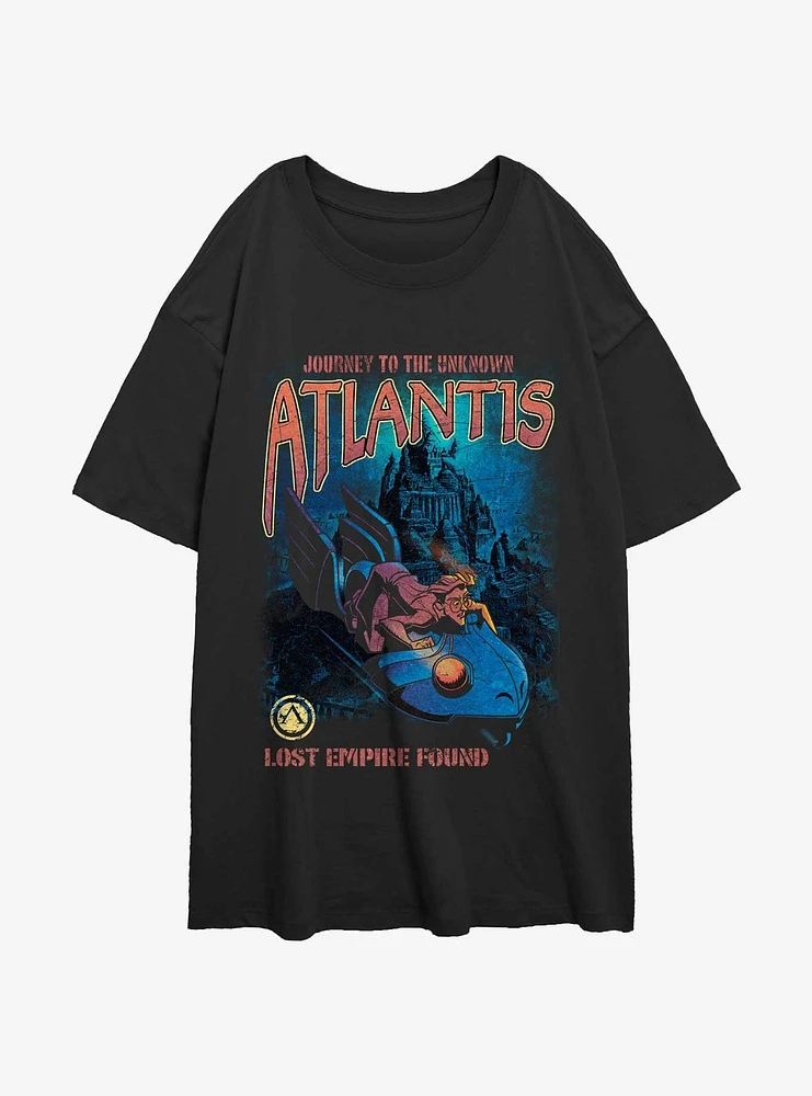 Atlantis: The Lost Empire Atlantis Found Girls Oversized T-Shirt