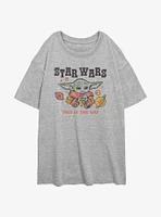 Star Wars The Mandalorian Galactic Child Girls Oversized T-Shirt