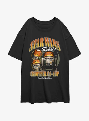 Star Wars: Rebels Rebel Chopper Girls Oversized T-Shirt