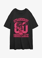 Strawberry Shortcake 80 Collegiate Girls Oversized T-Shirt