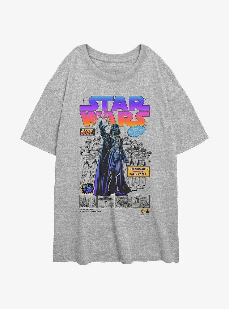 Star Wars Duel Comic Girls Oversized T-Shirt