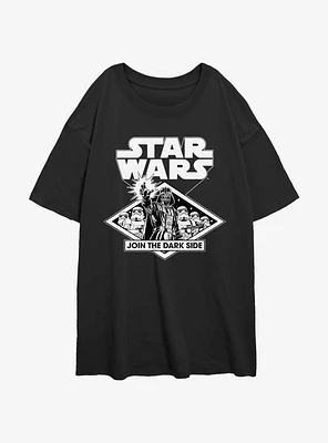 Star Wars Join The Dark Side Girls Oversized T-Shirt