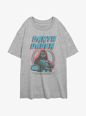 Star Wars Vintage Vader Girls Oversized T-Shirt