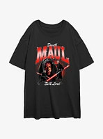 Star Wars Darth Maul Sith Lord Girls Oversized T-Shirt