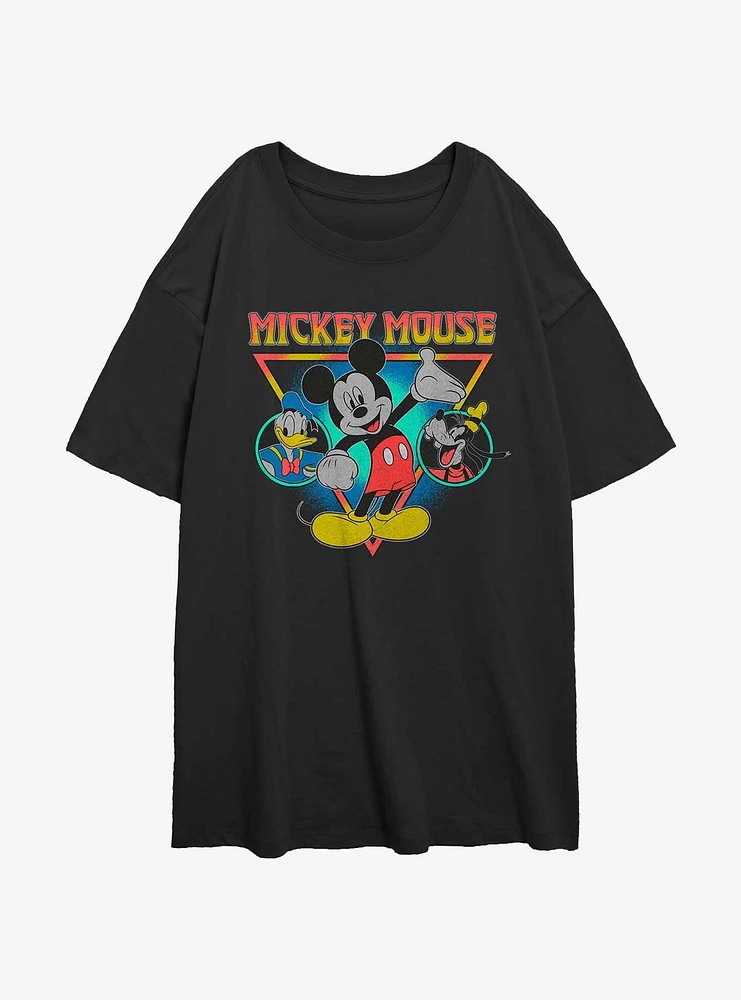 Disney Mickey Mouse, Donald & Goofy The Boys Girls Oversized T-Shirt