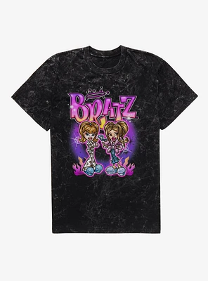 Bratz Passion Flames Mineral Wash T-Shirt