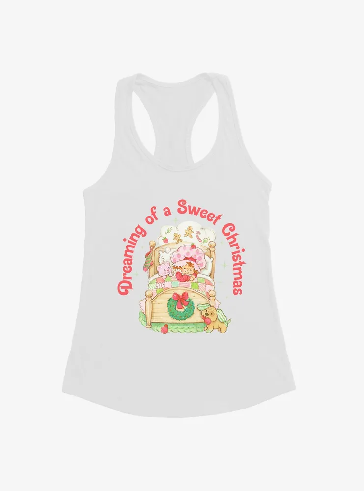 Strawberry Shortcake Dreaming Of A Sweet Christmas Womens Tank Top