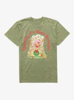 Strawberry Shortcake Dreaming Of A Sweet Christmas Mineral Wash T-Shirt