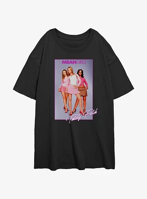 Mean Girls Totally Fetch Poster Oversized T-Shirt