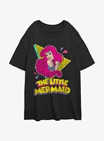 Disney The Little Mermaid 80's Classic Girls Oversized T-Shirt