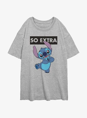 Disney Lilo & Stitch So Extra Girls Oversized T-Shirt