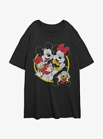 Disney Mickey Mouse Classic Couples Girls Oversized T-Shirt