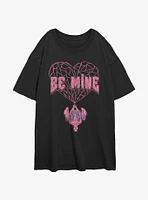 Marvel Spider-Man Be Mine Girls Oversized T-Shirt