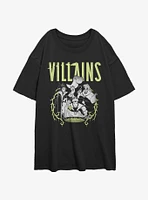 Disney Villains Thorny Lockup Girls Oversized T-Shirt