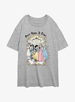 Disney Princesses Once Upon A Time Girls Oversized T-Shirt