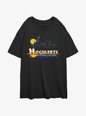 Harry Potter Hogwarts School of Witchcraft and Wizardry Girls Oversized T-Shirt