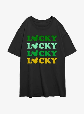 Disney Mickey Mouse Lucky Ears Girls Oversized T-Shirt