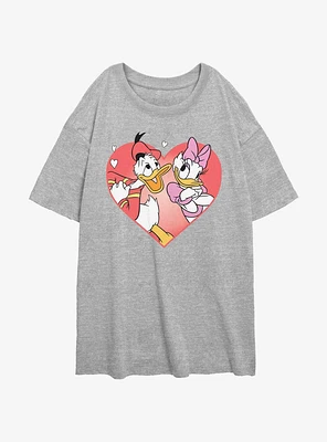 Disney Donald Duck & Daisy Love Girls Oversized T-Shirt