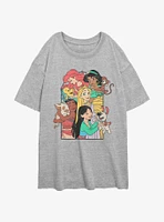 Disney Princesses Princess Pets Girls Oversized T-Shirt