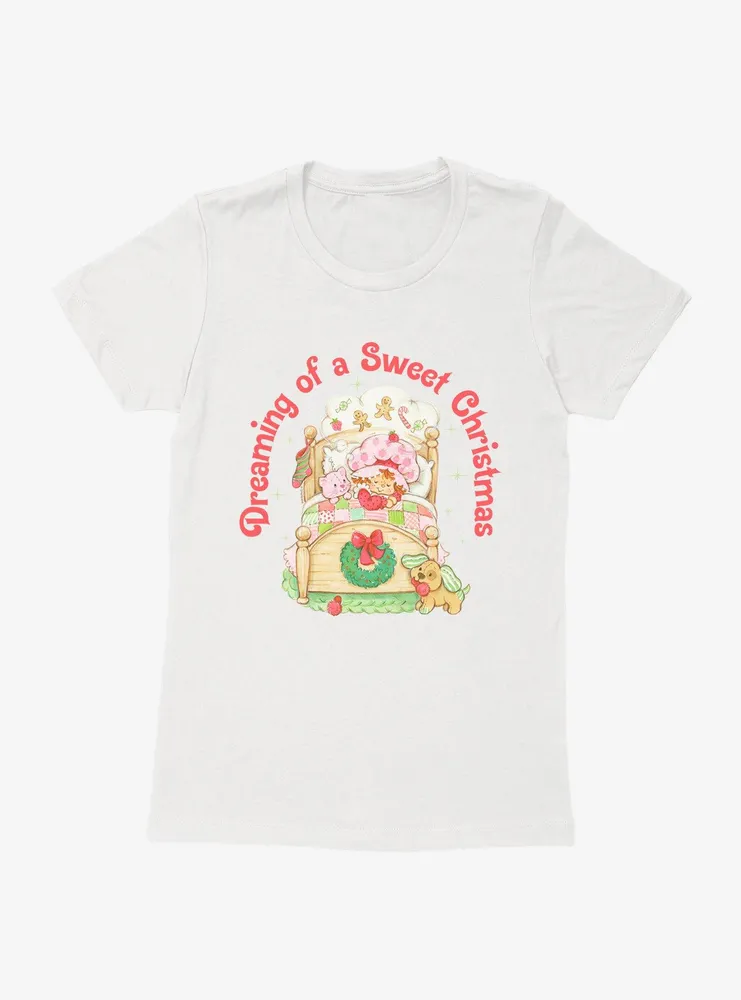 Strawberry Shortcake Dreaming Of A Sweet Christmas Womens T-Shirt