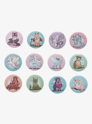 Mythical Creatures Blind Bag Button By Naomi Lord Art