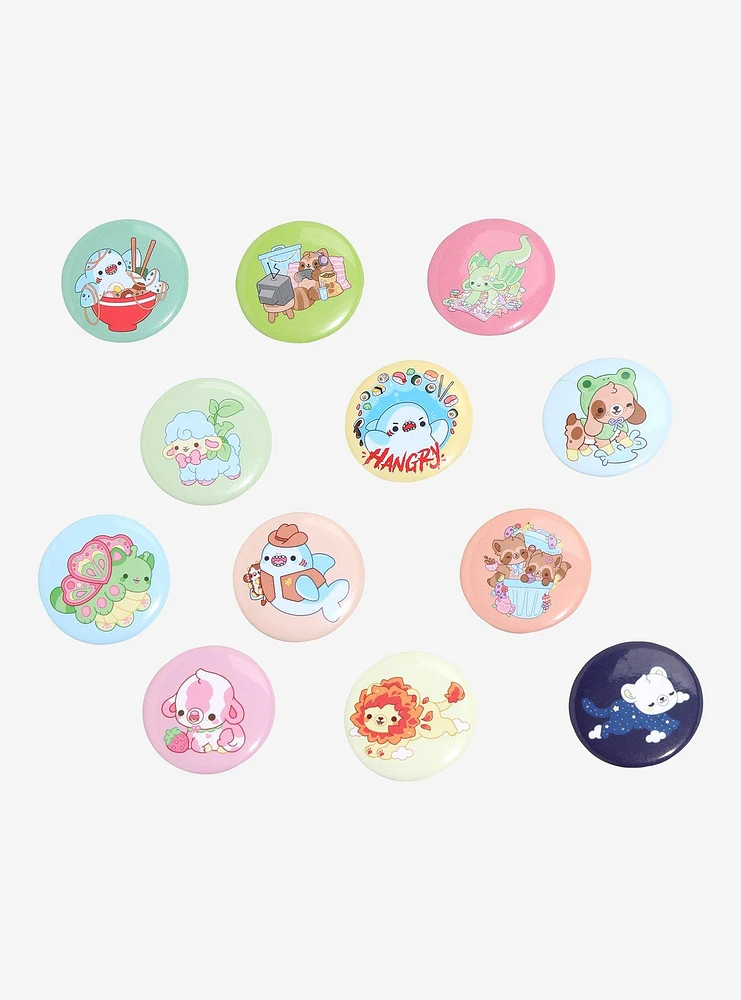 Mystery Animal Blind Bag Button Set By Bright Bat Design