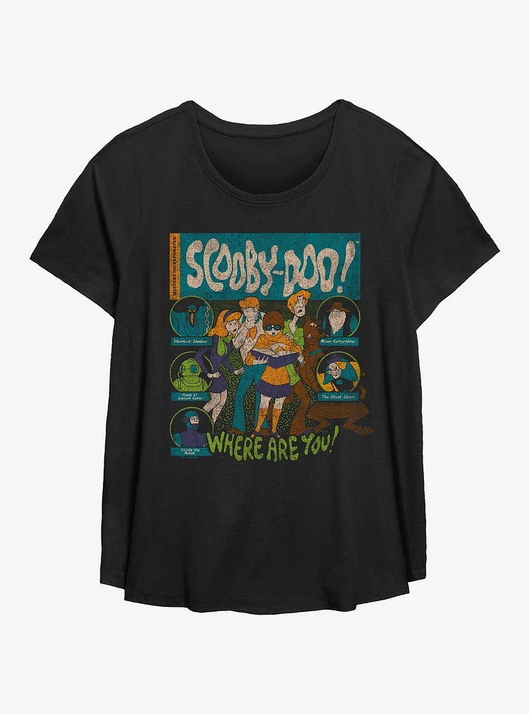 Scooby-Doo Mystery Inc. Crew Vintage Girls T-Shirt Plus
