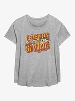 Disney Mickey Mouse Friendsgiving Girls T-Shirt Plus