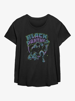 Marvel Black Panther Retro Girls T-Shirt Plus