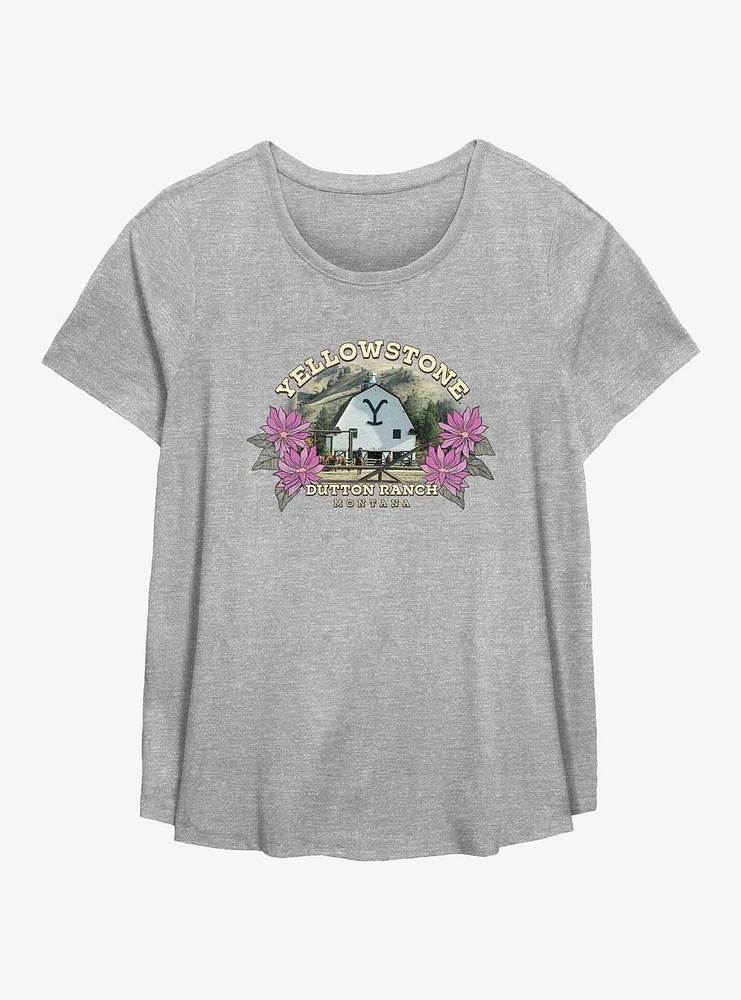 Yellowstone Ranch Photo Girls T-Shirt Plus