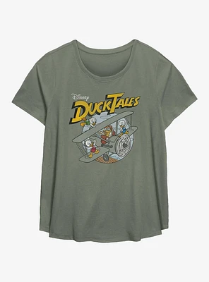 Disney Ducktales Plane Girls T-Shirt Plus
