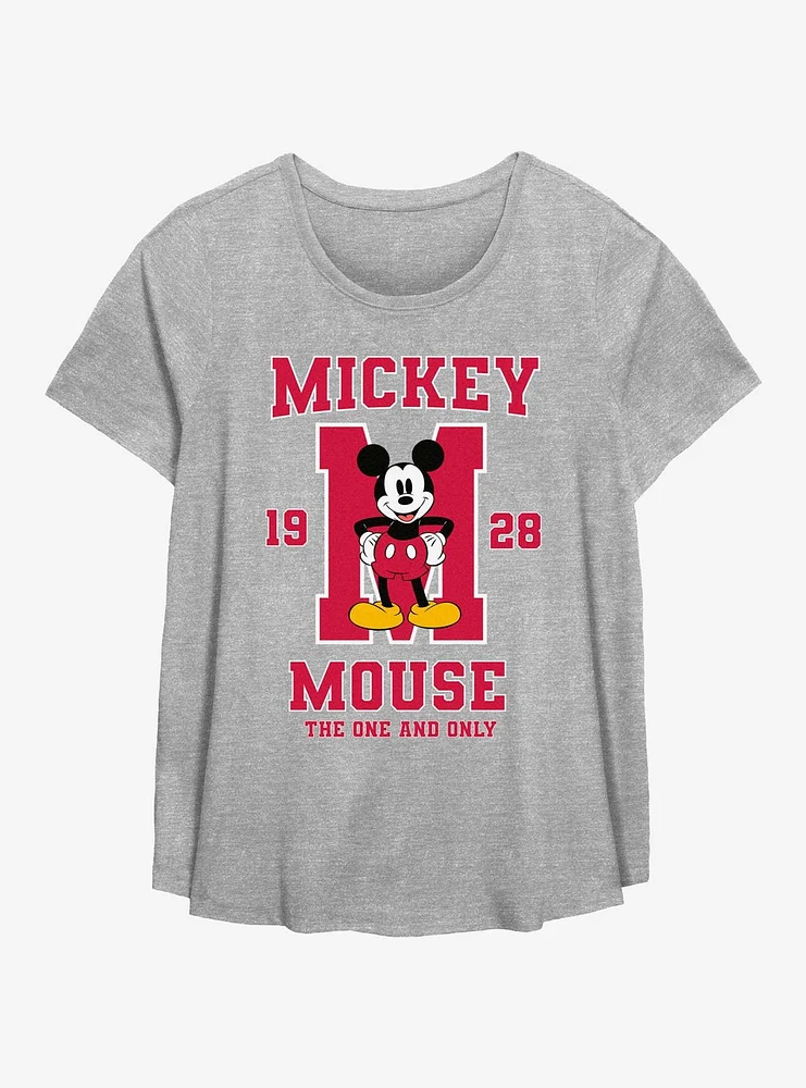 Disney Mickey Mouse One And Only Collegiate Girls T-Shirt Plus