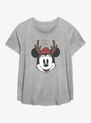 Disney Minnie Mouse Antlers Girls T-Shirt Plus