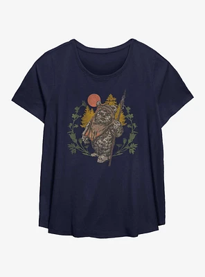 Star Wars Ewok Sunset Girls T-Shirt Plus