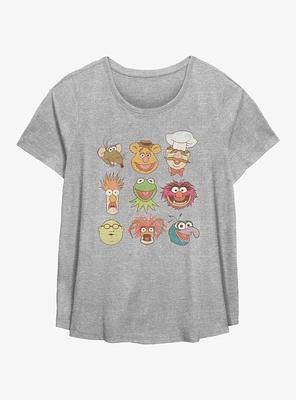 Disney The Muppets Vintage Faces Girls T-Shirt Plus