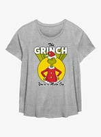 Dr. Seuss How The Grinch Stole Christmas Retro Girls T-Shirt Plus