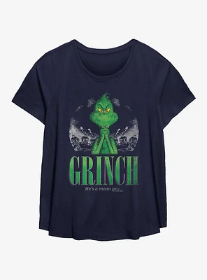 Dr. Seuss How The Grinch Stole Christmas He's A Mean One Girls T-Shirt Plus