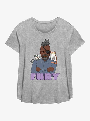 Marvel The Marvels Fury Cats Girls T-Shirt Plus