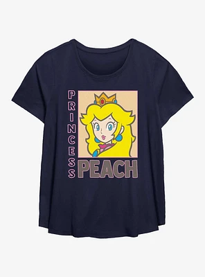 Nintendo Framed Princess Peach Girls T-Shirt Plus