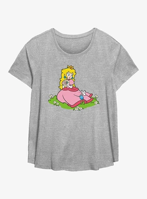 Nintendo Princess Peach Garden Girls T-Shirt Plus